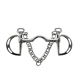 YDYAENIO Gebisse Pferdegebissringe aus Edelstahl, Knebelgebiss, Pferdegeschirr, Reitzubehör(135mm02)