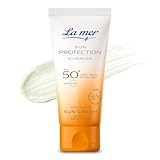 La mer Sun Cream LSF 50+ Gesicht 50ml | Leichte & schnell einziehende Anti-Aging-Sonnenschutzlotion, nicht fettend | Vitamin E & Meeresschlick-Extrakt