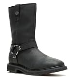 HARLEY-DAVIDSON Footwear Altman Harness wasserdichte Motorradstiefel für Herren, Schwarz, 41 EU