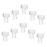 FRCOLOR 10 Stück Teiliges Entenschnabelventile für Handmilchpumpen Rückflussverhinderer Kompatibel mit Innendurchmesser Langlebig und Praktisch für Mütter