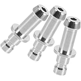 TOMETURE 3 Stück Messingset Manschettenverbinder für Blutdruckmessgerät Armmanschettenadapter Klein Leicht Universell Kompatibel Zubehör