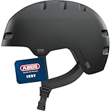 ABUS Fahrradhelm INDY - Dirt-Helm für Dirt, Skate, Slope und MTB - mit optimierter Stoßdämpfung - für Jugendliche und Erwachsene - Größe M, Schwarz