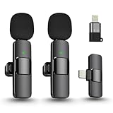 Kabelloses Mikrofon 2er-Set – Plug & Play Ansteckmikrofon für iPhone, iPad, Android & USB-C, Mini Wireless Mikrofon für TikTok, YouTube, Podcast, Vlog & Interviews – Kein App-Setup