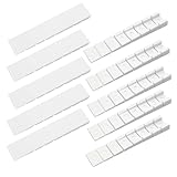 10pcs Möbelkeile,Kunststoffkeile,Keile Kunststoff,Unterlegkeile Möbel,Plastikkeile,Ausgleichskeile,Unterlegkeile Kunststoff,Kunststoffkeile Klein,98 * 20 * 8 mm,Weiß