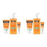 Neutrogena Anti-Pickel Skincare Set mit Tägliches Waschgel (200 ml), Tägliche Feuchtigkeitspflege (50 ml) & SOS Soforthilfe-Gel (15 ml), Gesichtspflege mit klärender Salicylsäure (Packung mit 2)