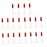 Lurrose 20 Stück Teiliges Silikon Dichtstoff Düsenset mit Schraubverschlusskappen Wiederverwendbar aus Langlebigem Material für Präzises Abdichten in Küche Bad Fenster Tür Verhindert