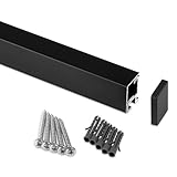 Kesseböhmer Linero style Küchenreling schwarz 1200 x 22 x 29 mm Aluminium Relingsystem von SOTECH