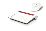 AVM FRITZ!Box 7530 WLAN AC+N Router (DSL/VDSL 866 MBit/s (5GHz) & 400 MBit/s (2,4 GHz), bis zu 300 MBit/s mit VDSL-Supervectoring 35b, WLAN Mesh, DECT-Basis, Media Server, Rot, Weiß) (Generalüberholt)