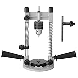 Bohrständer Bohrfutter Kompatibel mit Bohrer von 10-13mm Bohrmaschinen-Ständer 90° Vertikale Positionierung mit Staubsaugerschnittstelle Bohrhilfe für Wände Holzbearbeitung (Ohne Schutzhülle)