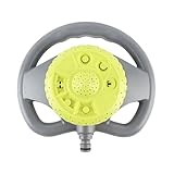 Quorvex,Automatischer 360 Grad Rotationsregner | Wetterbeständiger Wassersparender Sprinkler Für Gemüsefarm Landschaftsbau Garten Rasen Terrasse