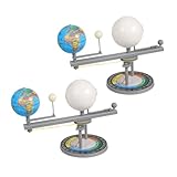Milisten 2 Teiliges Mondfinsternis Instrument Sonnensystem Projekt Kit Planetarium Toolkit Orbit Planetarium Modell Sonne Mond Orbit Astronomisches Modell Für Kunststoff