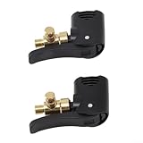 WIIYENA Luftpumpen-Adapter, Luftpumpen-Ventil, 6 Stück, für Fahrräder, Reifenschlauch, Ersatzteil, Presta-Doppelkopf-Luftpumpen-Adapterventil
