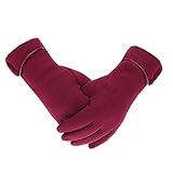 MULAIDI Praktische Damen Winterhandschuhe Warme Winddichte Handschuhe Weiches Fleece Innenfutter Für Mädchen Damen Winter Outdoor Mit Fleece Handschuhen Warme Handschuhe Für Damen Mit