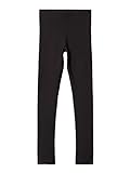 NAME IT Mädchen Basic-Leggins Bio-Baumwolle schwarz 128