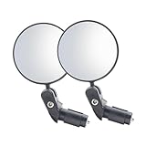 BELLIFFY Fahrrad Rückspiegel Drehbar Robustes Material Kratzfeste Oberfläche Einfache Montage für Mountainbike Rennrad Lenker Geeignet Sicherheits Rückspiegel