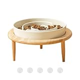 Rutschfester, Erhöhter Keramiknapf Für Langsames Fressen |Hundenapf Slow Feeder – Spülmaschinenfestes Fütterungszubehör Für Hunde Zur Stressreduktion | Interaktiver Futternapf Für Bessere Verdauung