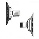 Italienisches Charm-Armband für Apple Watch, Armband-Adapter für Apple Watch SE, Serie 4, 5, 6, 7, 8, 9, 10, Ultra, 42mm(Series 10)/41mm/40mm, Edelstahl, Kein Edelstein