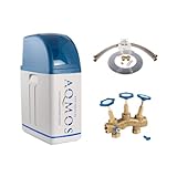 Aqmos R2D2-32 Wasserenthärtungsanlage mit Anschlussset 1' und Montageblock 1' | Wasserenthärtungsanlage für Haushalte bis zu 3 Personen | Entkalkungsanlage Antikalkanlage Entkalker für weiches Wasser