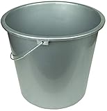 HRB Haushaltseimer, Putzeimer mit Metallbügel, 10 Liter (Anthrazit, 1 Stück)