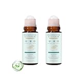 Castor Oil Roll-On with Frankincense, Natural Cold Pressed Organic Castor Oil, Rizinusöl Roller for Firming Aging Skin & Hydration Dry Skin, Roller Oil for Under Eye and Body (2pc, 100ml)