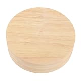 POPETPOP 2 Stück Massive Holzschischtisch -lampen -basis Helle Basis Aus Holz Holzsockel Für Licht Runder Tischlampensockel Nur Lampensockel Lampenfuß Aus Holz Lampenholzbasis Beige Hölzern