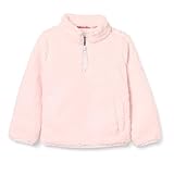 Amazon Essentials Mädchen Sherpa-Fleece-Jacke Viertelreißverschluss, Hellrosa, 8 Jahre