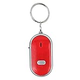 Sprachsteuerung Anti Lost Device Whistle Key Finder Schlüsselbund Sucher für Telefon, Schlüsselbund, Brieftasche, Gepäck (Rot)