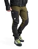 RevolutionRace Herren RVRC GP Pants, Hose zum Wandern und für viele Outdoor-Aktivitäten, Dark Olive, XL