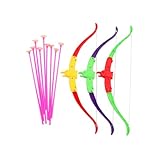 ifundom 6 Sätze Bogen und -Set Outdoor Kinderspielzeug Jungs im Freien Junge Outdoor - Kinderspielgeräte im Freien Kinderspiele Abs Zufällige Farbe