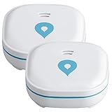 SEBSON Wassermelder mini GS153, 10 Jahres Langzeit-Batterie, Wasseralarm, Wasserwächter 60x60x24,2mm, Wassersensor mit Lithium Batterie, 2er Pack