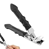 Outfany Nagelknipser Pro,Nagelknipser für Senioren,Nail Clipper,Zehennagelknipser,mit Abgeschrägtem Kopf,Geeignet für Dicke Nägel,Große Nagelknipser für Erwachsene