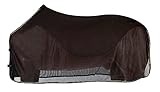 PFIFF 100489 Fliegendecke mit Fleeceeinsatz Pferdedecke Fliegenschutz Weidedecke, Schwarz, 125 cm