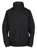 VAUDE Regenjacke Damen leicht - Women's Escape Light Jacket schwarz, wasserdichte Outdoor-Jacke, atmungsaktiver Windbreaker mit Kapuze, Klimaschonende Wanderjacke, 36