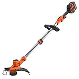 Black+Decker Akku-Rasentrimmer BCSTA536L1 (36V 2,5Ah, Schnittbreite 33 cm, kohlebürstenloser Motor, automatische Fadenverlängerung AFS, variable Drehzahl, inkl. Akku und Schnell-Ladegerät)