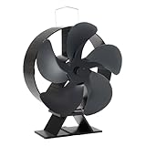 Generisch Wärmeantriebsofenlüfter | Kaminventilator für für Holzverbrennung - Stille Betrieb Automatische Einstellung Wärmeventilatoren für Holz/Blockbrenner/Kamin