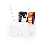 Tenda 4G07 4G LTE WLAN Router für SIM-Karten (CAT4, AC1200 Dualband 2,4GHz: 300Mbit/s + 5GHz: 867Mbit/s, 150 Mbit/s im Download) Plug & Play, LAN/WAN-Port, 2 Abnehmbare Antennen, MU-MIMO, Weiß