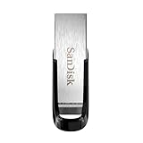 SanDisk Ultra Flair USB 3.0 Flash-Laufwerk 128 GB (robustes und elegantes Metallgehäuse, Passwortschutz, 150 MB/s Lesen) Schwarz