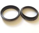 Step-Up-Ringe für Videokamera-Objektiv, 34–37 mm, Filterblende, Verbindungsschalter, Adapter, Kreisschrauben, Foto-Bilder, Fix-Anschluss, Anpassung, 34–37 mm, Zubehör für Fotozubehör, 2 Stück