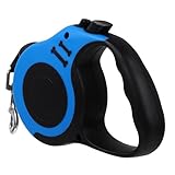 VICASKY Einziehbare Hundeleine mit Teleskopzug 5m Leichtes Nylon Zugseil für Welpen und Hunderassen für Spaziergänge Joggen und Training