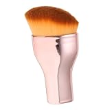 Veemoon Kompakter Foundation Pinsel für Tragbarer Kleiner Make Up Pinsel für Flüssige Foundation Roségold Abdeckung und Nahtlose Anwendung für Finish