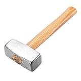 Asyduey Pfund Schwerer Vorschlaghammer mit Holzgriff - Robuster Minihammer Aus Kohlenstoffstahl für Maurerarbeiten, Zimmerei und Heimwerkerarbeiten
