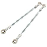 ibasenice 2 Stück Atv Go Kart Spurstangenkopf Langlebige Lenkspurstangen 210mm mit Kugelgelenk Verbesserte Lenkstabilität für 47/49cc Elektro Quad Motorräder