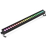 BeamZ LCB246IP - 1 Meter Outdoor LED Wall Washer Bar IP65-24 x 6 Watt RGBWA-UV, Pixel Stage Light, DMX/Soundmodus/Auto, Daisy-Chain, Strobe, Wash-Uplight für Bühne, Garten, Architektur, Event