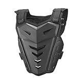 Generisch Rennsport Westen Wirbelsäule Brustpanzer Schutzausrüstung Radfahren Motorrad WesteSkifahren Reiten Skateboarding Brust Rücken Beschützer Anti-Fall Gear, Schwarz