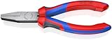 KNIPEX Flachzange mit Comfort-Griffen schwarz atramentiert 160 mm 20 02 160