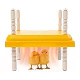 Wärmeplatte Küken, Konstant 55°C, 25x25cm Küken Wärmelampe Heizplatte, Brutheizplatte für Küken bis 15 Stück, 15W Energieeffizient, Einstellbare Brütersheizung für Hühner, Kaninchen, Geflügel Aufzucht