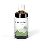 Maumasil Mumijo Shilajit Tropfen (100ml) mit Huminsäure und Fulvinsäure I frei von Zusatz- und Hilfsstoffen I Vegan I voller Mineralien und Spurenelementen