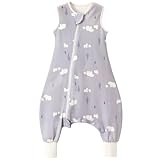 Nivolltha Super Weich 0.5 TOG Baby Schlafsack mit Füßen, Bären, Größe XS