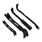 Amazon Basics Stemmeisen und Nagelzieher, 4 stück, 1er-Pack, Schwarz