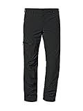 Schöffel Herren Pants Koper1 Warm M, gefütterte Wanderhose mit 4 Wege-Stretch, robuste Thermohose mit vorgeformten Knien, schnelltrocknend und geruchshemmend, black, 52